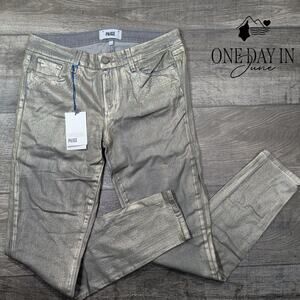 Paige Coated Denim Verdugo Ultra Skinny Jeans Size 10 (30)